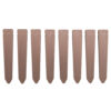 Забор Клумба, 240см, h=30 см с ножками, 4шт/уп., пластик, шоколад