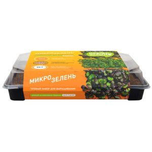 Набор для выращивания микрозелени многоразовый, Mix 2 (редис+рукола)