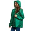 Дождевик - куртка на молнии, 200 гр, полиэстр, зеленый, L
